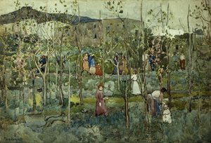 Capri, 1899 od Maurice Brazil Prendergast