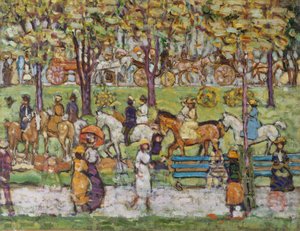 Central Park, cca 1914-15 od Maurice Brazil Prendergast