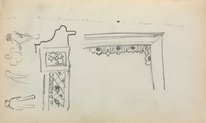 Italský náčrtník: Architektonické detaily a obrázky strana 199, 1898-1899. od Maurice Brazil Prendergast