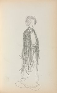 Italský náčrtník: Stojící žena strana 213, 1898-1899. od Maurice Brazil Prendergast