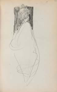 Italský náčrtník: Stojící žena strana 50, 1898-1899. od Maurice Brazil Prendergast