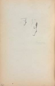 Italský náčrtník: Dva profily strana 258, 1898-1899. od Maurice Brazil Prendergast