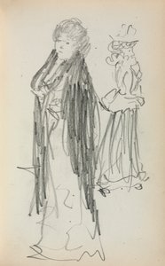 Italský náčrtník: Dvě stojící ženy strana 129, 1898-1899. od Maurice Brazil Prendergast
