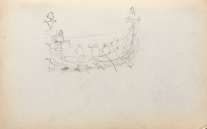 Italský náčrtník: Benátská loď strana 29, 1898-1899. od Maurice Brazil Prendergast
