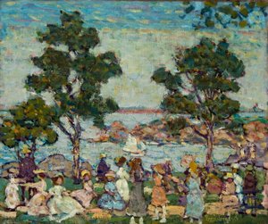 Krajina (parková scéna) od Maurice Brazil Prendergast