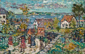 Krajina (silnice a město) od Maurice Brazil Prendergast