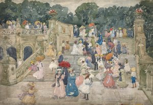 Terasový most, Central Park od Maurice Brazil Prendergast