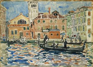 Benátky, kolem roku 1909 od Maurice Brazil Prendergast