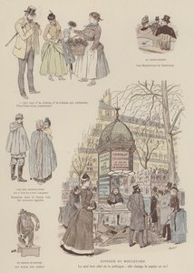 Ilustrace pro Paris Brillant (barevné lito) od Maurice Charles Mathieu Bonvoisin
