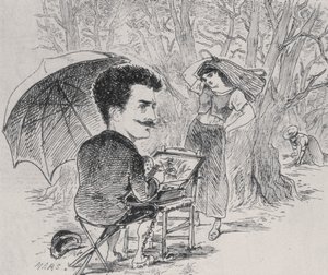 Rops maluje své sběrače oliv, 1877 od Maurice Charles Mathieu Bonvoisin