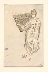 Pouliční prodavači z La Pensee, ilustrace, str. 57 (zmenšená verze) od Maurice Delcourt