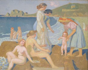 Koupání v Perros Guirec od Maurice Denis