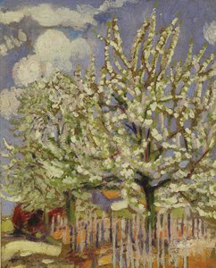 Kvetoucí stromy, 1908 (panel) od Maurice Denis