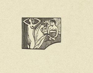 Illustratie bij gedicht uit dichtbundel Sagesse van Paul Verlaine Zkouška rytého dřeva pro moudrost The Trial (název série) od Maurice Denis