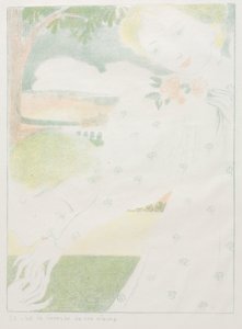 Láska: Pl. 8, A to je pohlazení rukou Amour: Pl. 8, Et cest la caresse de ses mains, 1898 od Maurice Denis