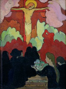 Oběť na Kalvárii, kolem roku 1890 (olej na plátně) od Maurice Denis