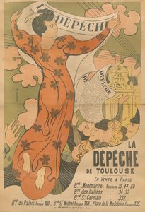 Plakát pro noviny La Dépêche de Toulouse, 1892.