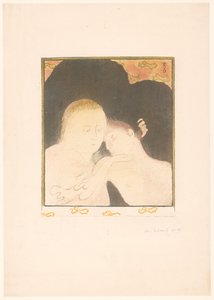 Žena objímala mladého muže od Maurice Denis