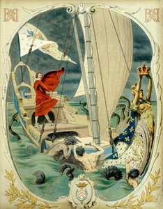Dějiny Francie: Alegorické zobrazení kardinála Richelieu (Armand Jean du Plessis od Maurice Leloir