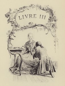 Ilustrace ke knize III Vyznání Jean-Jacquese Rousseaua (rytina) od Maurice Leloir