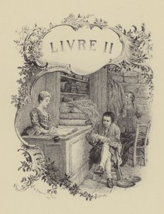 Ilustrace ke knize II Vyznání Jean-Jacquese Rousseaua (rytina) od Maurice Leloir