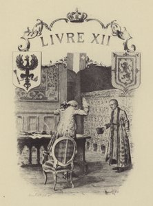 Ilustrace ke knize XII Vyznání Jean-Jacquese Rousseaua (rytina) od Maurice Leloir