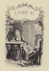 Ilustrace ke knize XI Vyznání Jean-Jacquese Rousseaua (rytina) od Maurice Leloir