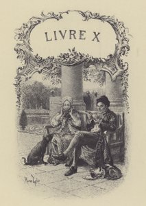 Ilustrace ke knize X Vyznání Jean-Jacquese Rousseaua (rytina) od Maurice Leloir