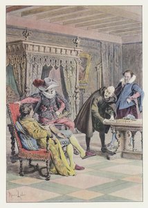 Ilustrace pro Gil Blas (barevné lito) od Maurice Leloir