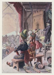 Ilustrace pro Gil Blas (barevné lito) od Maurice Leloir