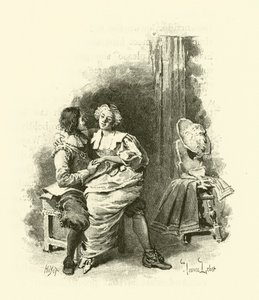Ilustrace pro Tři mušketýry (rytina) od Maurice Leloir