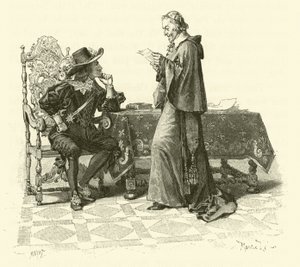 Ilustrace pro Tři mušketýry (rytina) od Maurice Leloir