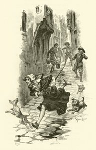 Ilustrace pro Tři mušketýři (rytina) od Maurice Leloir