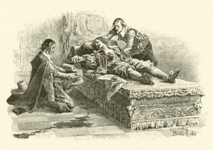 Ilustrace pro Tři mušketýři (rytina) od Maurice Leloir