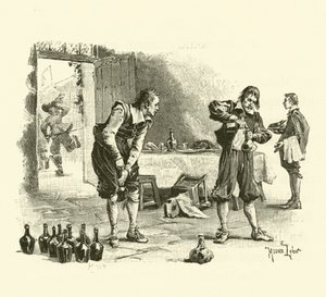 Ilustrace pro Tři mušketýry (rytina) od Maurice Leloir