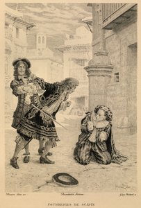 Les fourberies de Scapin od Moliera od Maurice Leloir