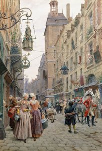 Rušná ulice od Maurice Leloir