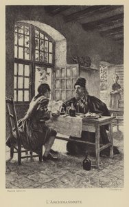 Archimandrite (rytina) od Maurice Leloir