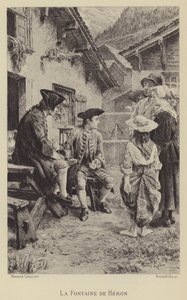Fontána hrdiny (hlubotisk) od Maurice Leloir