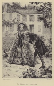 Zahrada Ermitáže (hlubotisk) od Maurice Leloir