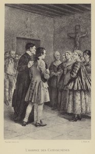 Hospic katechumenů (hlubotisk) od Maurice Leloir