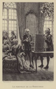 Portrét Marechale (hlubotisk) od Maurice Leloir