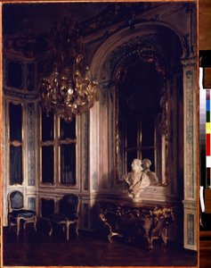 Knihovna Dauphin ve Versailles. Obraz Maurice Lobre (1862-1951) od Maurice Lobre