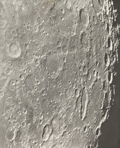 Lunární fotografie Blancanus - Tycho - Schiller, 1899 od Maurice Loewy