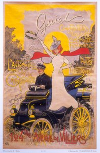 Reklamní plakát na karoserii automobilu, 1899 od Maurice Neumont