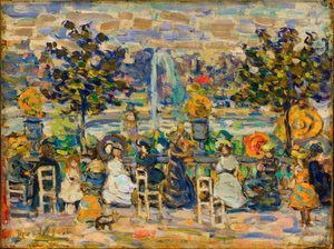 V Lucemburských zahradách od Maurice Prendergast