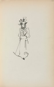 Italský skicák: Stojící žena ( strana 118) od Maurice Prendergast