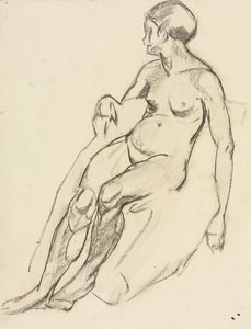 Sedící nahá od Maurice Brazil Prendergast