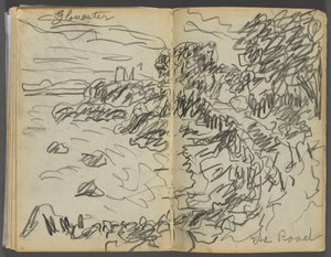 Skicář - Hotel Granite Shore, Rockport, strana 008  9: "Gloucester - The Road"