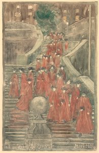 Španělské schody od Maurice Prendergast